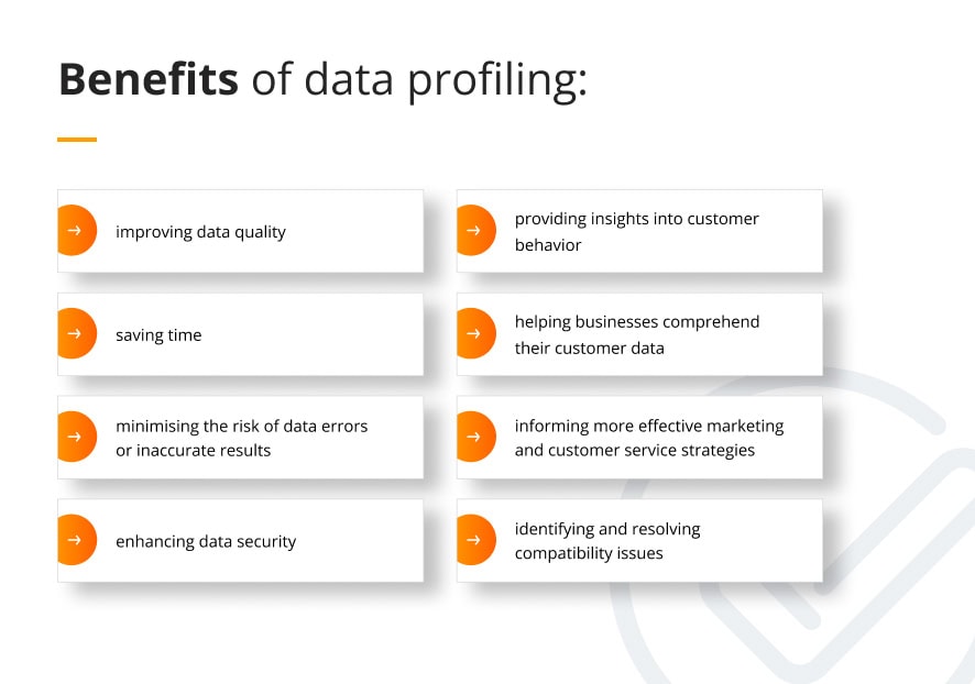 Benefits of data profiling