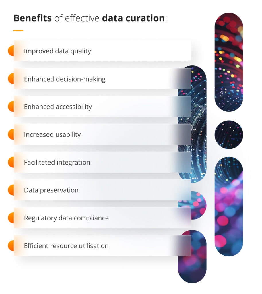 Benefits of effective data curation