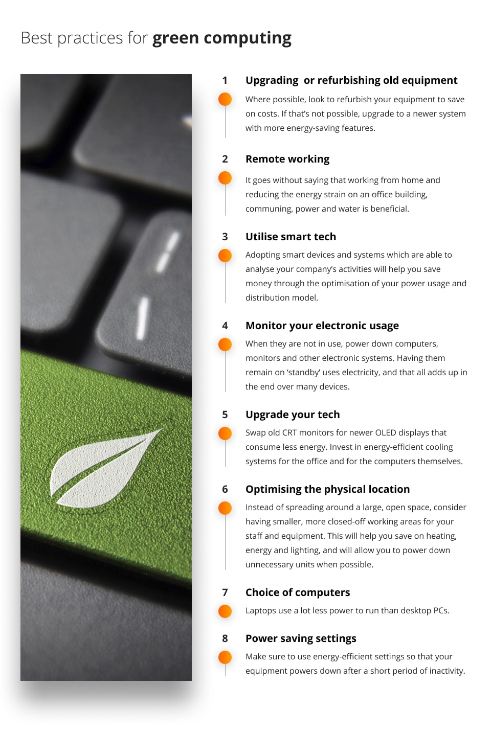 Best practices for green computing