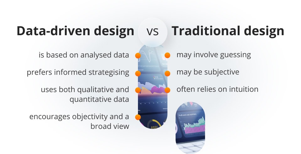 Data-driven vs traditional design