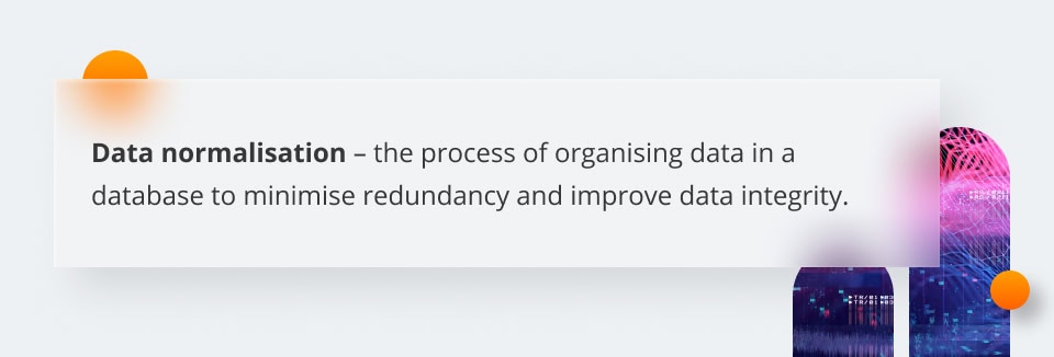Data normalisation